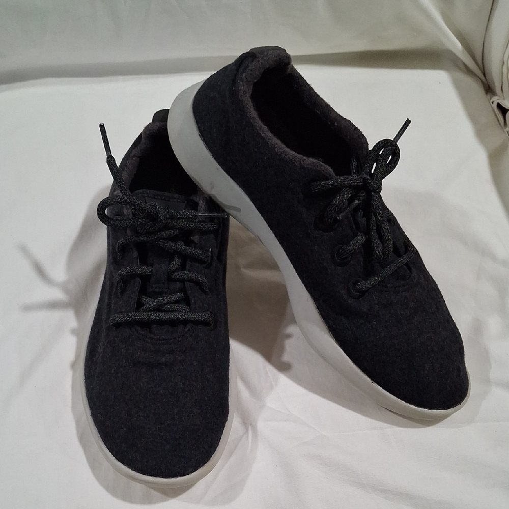 Allbirds Men's Charcoal and White Sneakers Size M 11